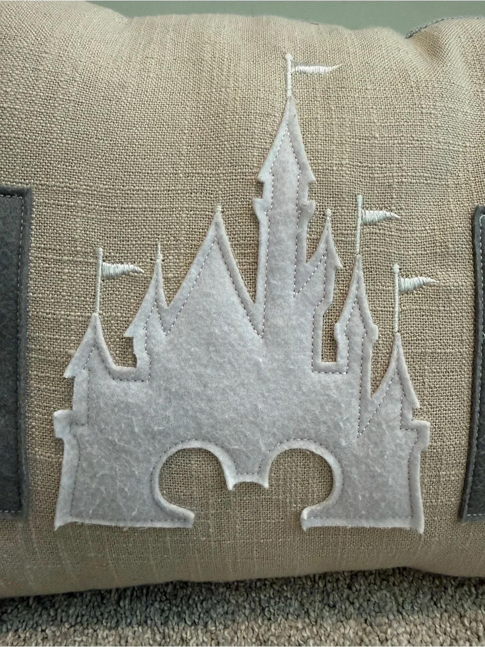 Disney Parks Home Castle Decorative Pillow